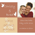 Full Color Save the Date Magnet (4"x 3 1/2") with Envelopes - 48 Hour Turnaround